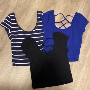 Cropped T-shirts 3pc